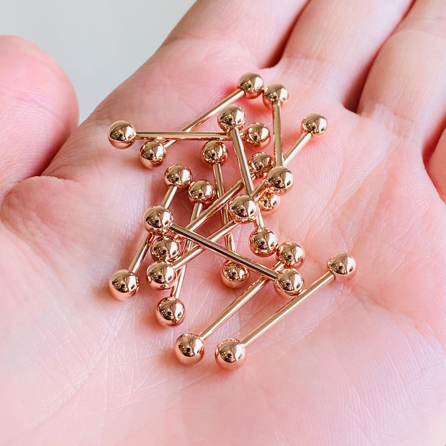 Rose Gold Ion Plated Barbell