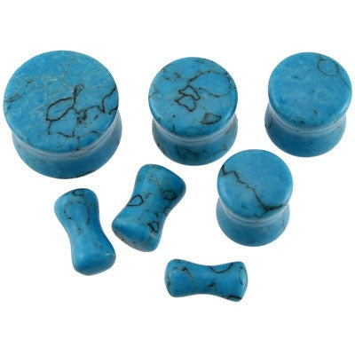 Turquoise Stone Saddle Plugs