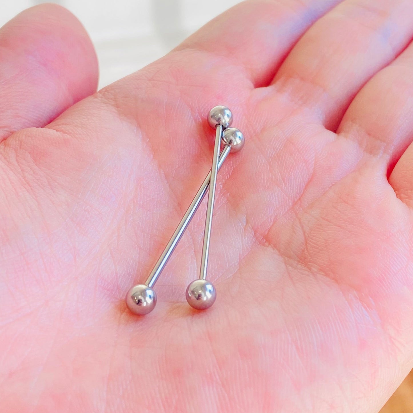 G23 Internally Threaded Titanium Industrial Barbell