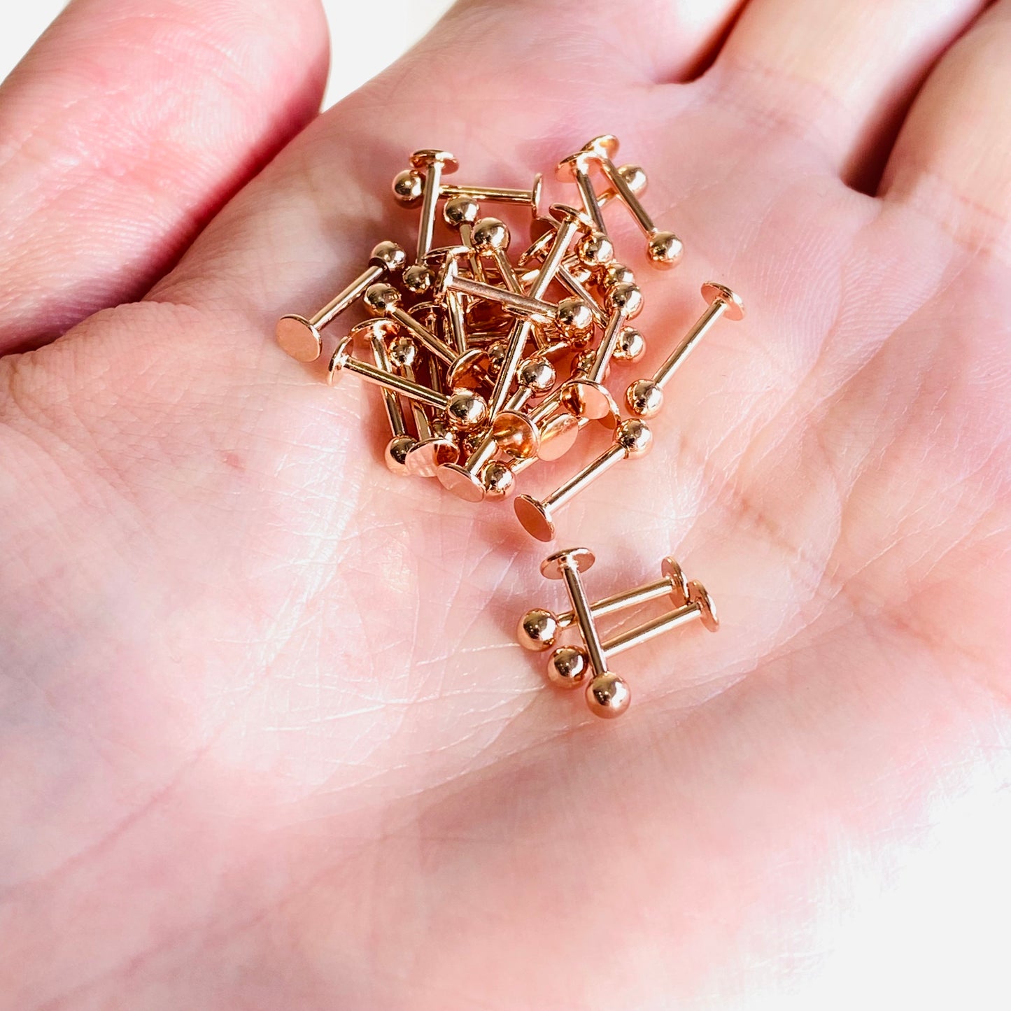Rose Gold Ion Plated Ball Labret