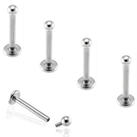 Steel Internally Threaded Ball Tragus Labret