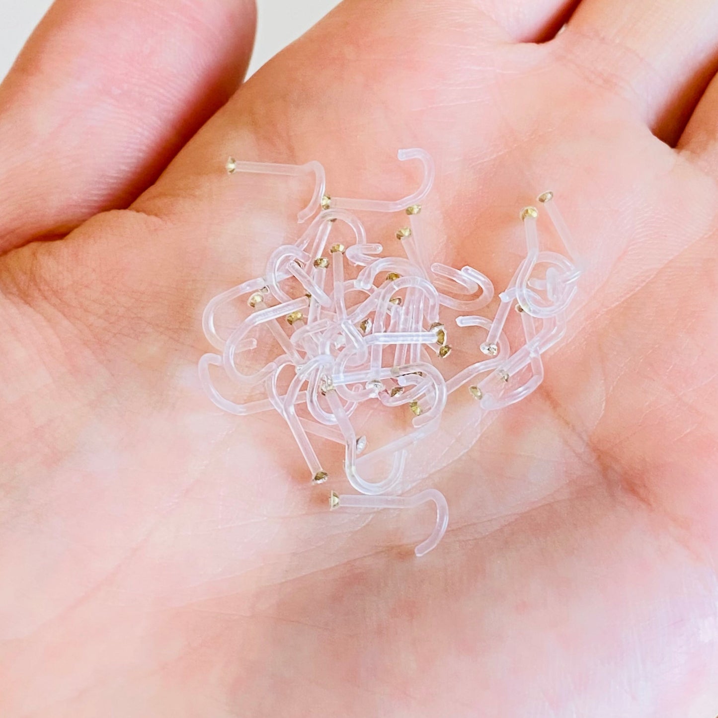 Flexible Clear CZ Nose Screw