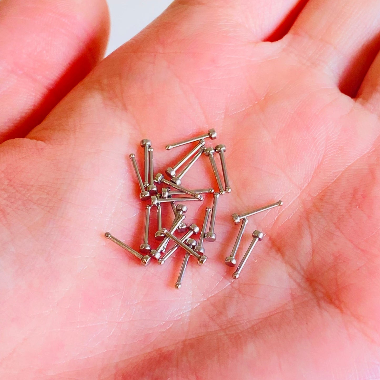 Flat Disc Top Steel Nose Stud