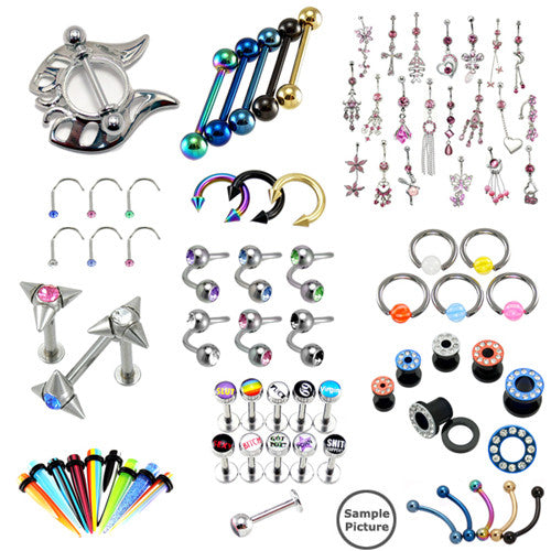 Grand Mix Body Jewelry Assortment (50pc/pkg)