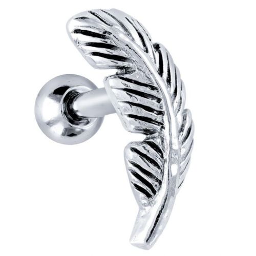 Steel Feather Tragus Barbell
