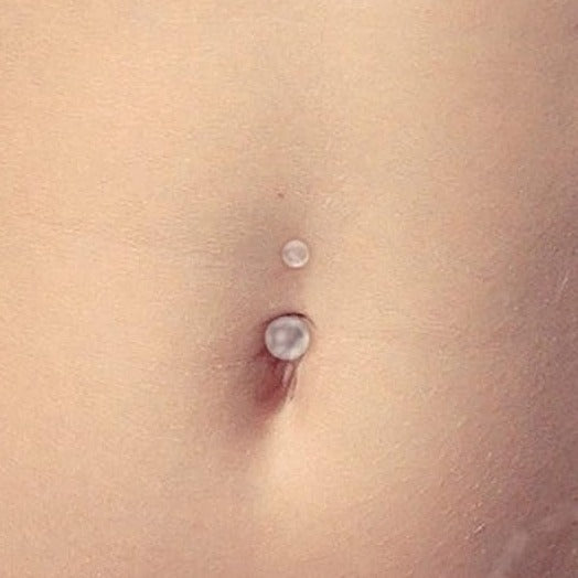 Clear Acrylic Belly Ring