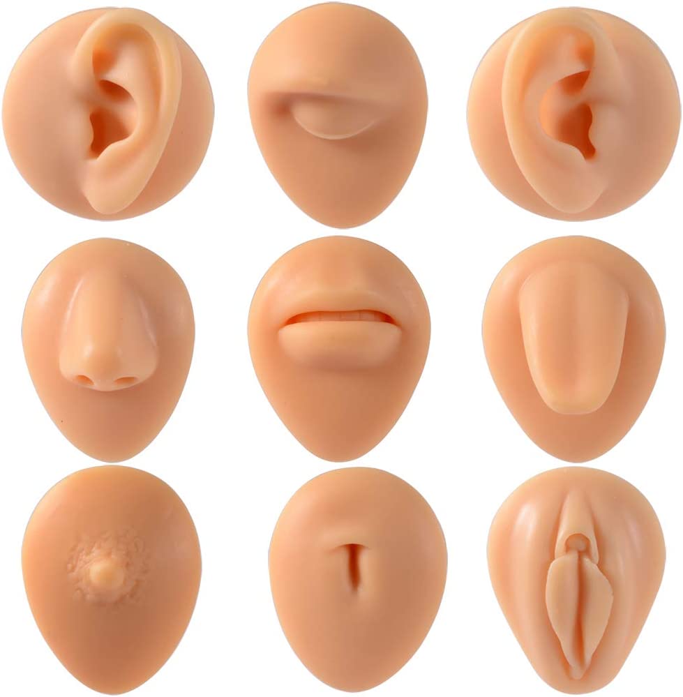 Light Skin Silicone Body Part Display with Stand