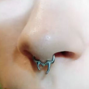 G23 Titanium Tribal Fangs Hinged Clicker