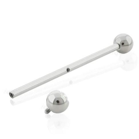 G23 Titanium Internally Threaded Industrial Barbell Shaft With Hole
