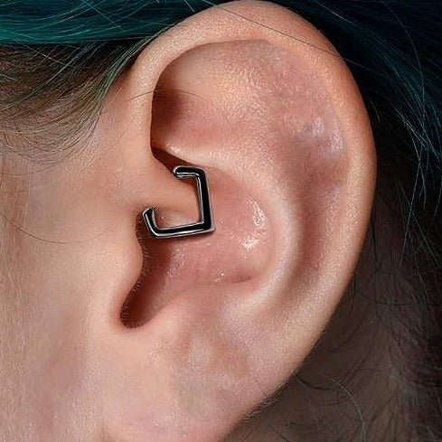 Steel Chevron Triangle V Shape Septum Flat Clicker