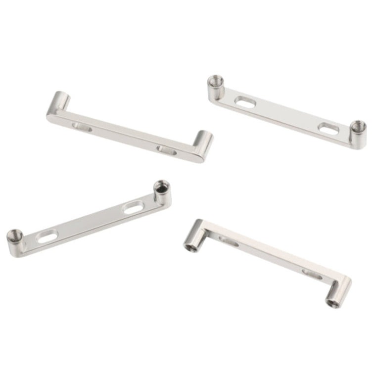 G23 Titanium Internally Threaded Flat Surface 2 Holes Barbell Shaft