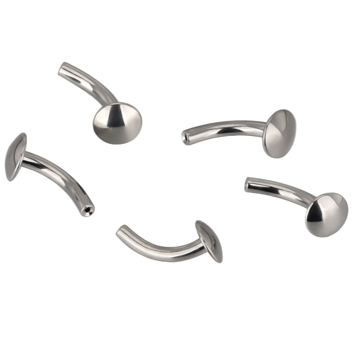 G23 Titanium Threadless Push In Curved Convex Base Post
