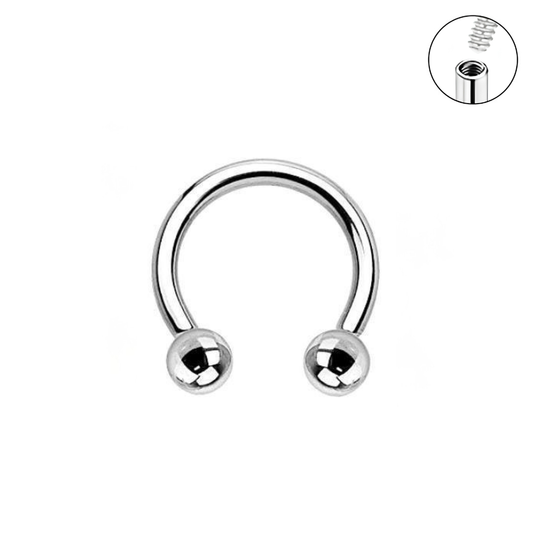 Steel Internally Threaded Ball Horseshoe Circular