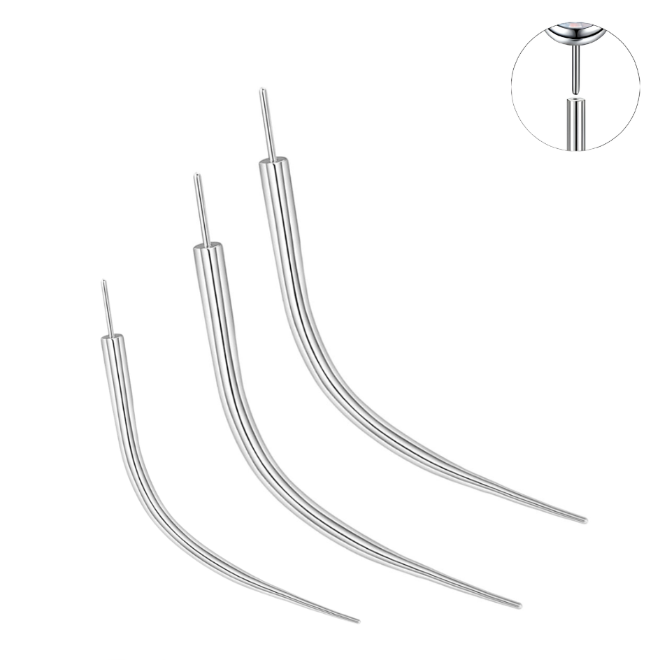 Steel Curved Threadless Pin Insertion Taper