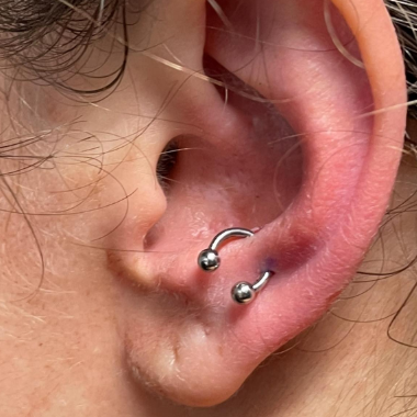 20G Steel Ball Horseshoe