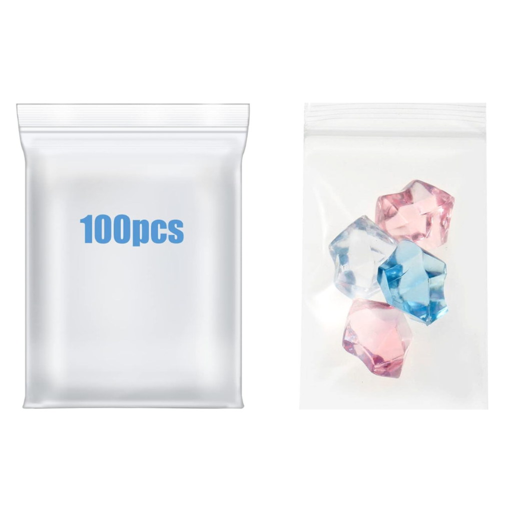 200X Clear Bags Reclosable Zipper Lock Plastic 2Mil Poly Jewelry 2