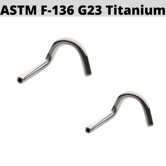 G23 Titanium Threadless Nose Screw Post Shaft