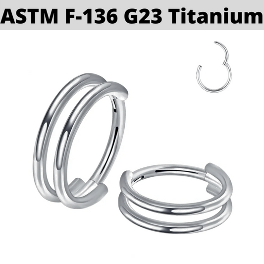 G23 Titanium Double Row Hinged Segment Clicker