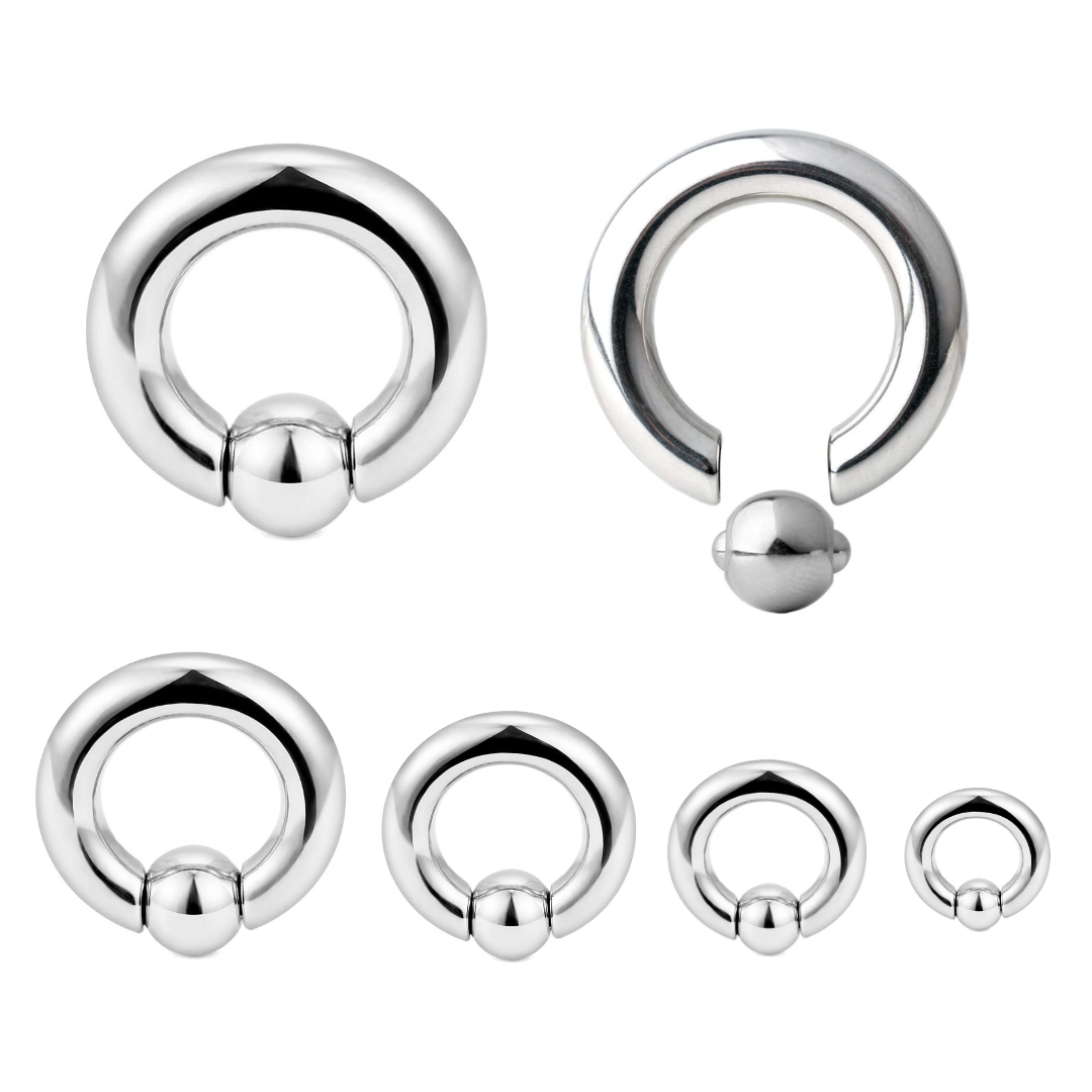 Wholesale Body Jewelry 00G Spring Load Captive Ring – APM