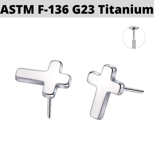 G23 Titanium Threadless Push In Cross Top