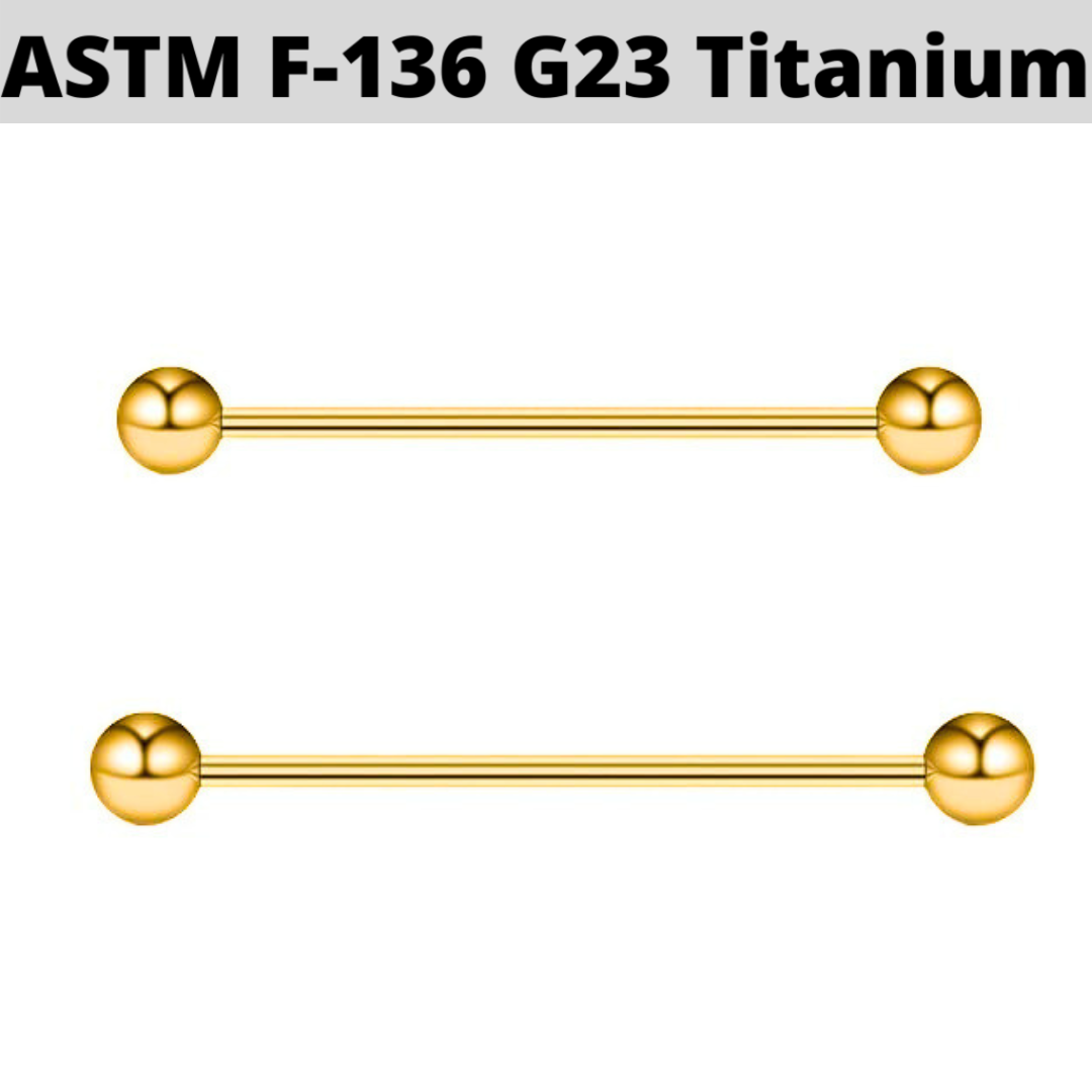 G23 PVD Titanium Ball Industrial Barbell