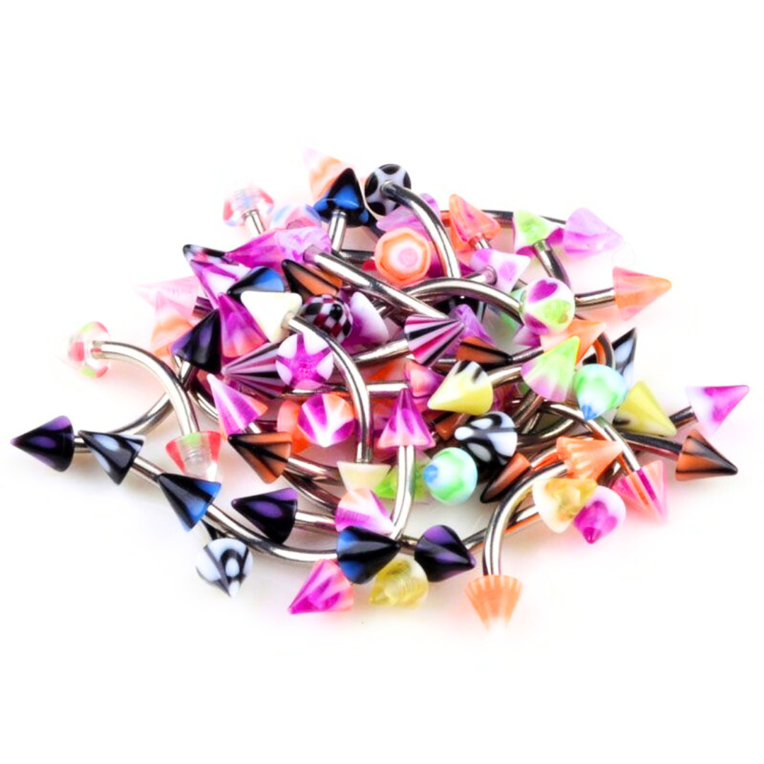 Assorted Styles Spike Eyebrow Ring
