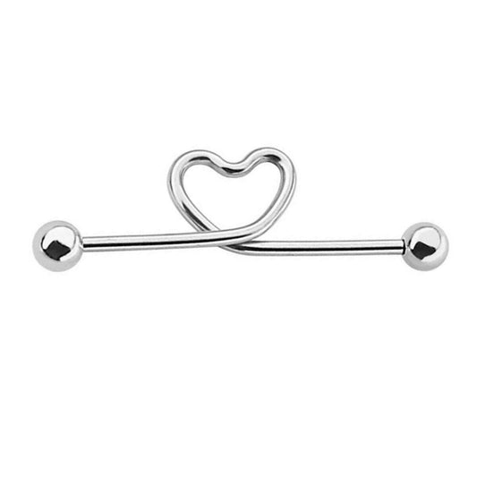 Industrial Loop Heart Barbell