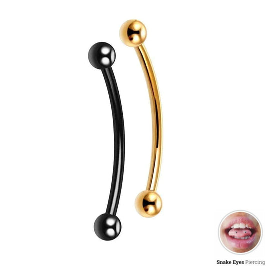 16G Ion Plated Snake Eye Barbell