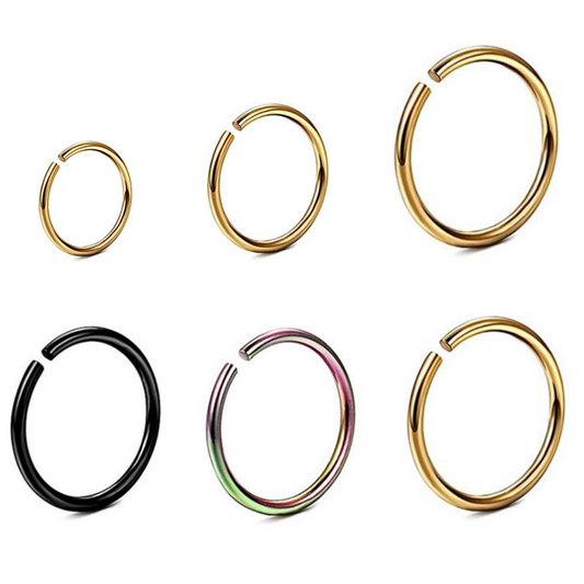Tiny Balls Gold Titanium Ion Plated 16G (1.2mm) Horseshoe Ring Septum –  Cali Crystals
