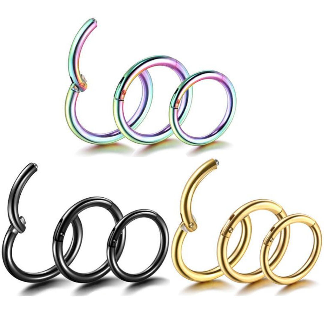 14G Ion Plated Hinged Segment Ring