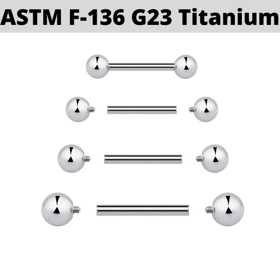 G23 Internally Threaded Titanium Barbell