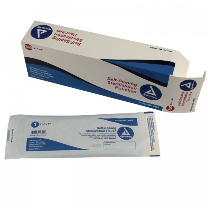 Self Seal Sterilization Pouch 3.5"x9" Large (200pc/Box)