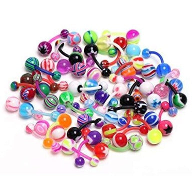 Assorted Styles Flexible Belly Ring