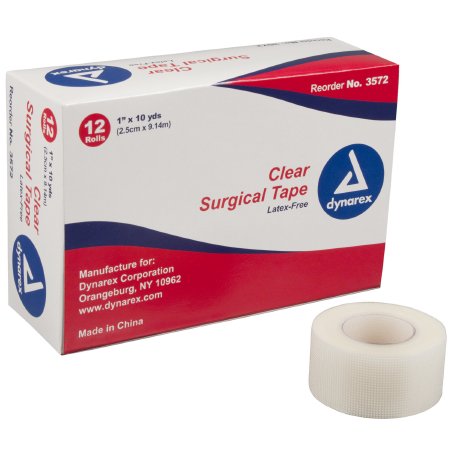 Clear 1" Plastic Surgical Tape