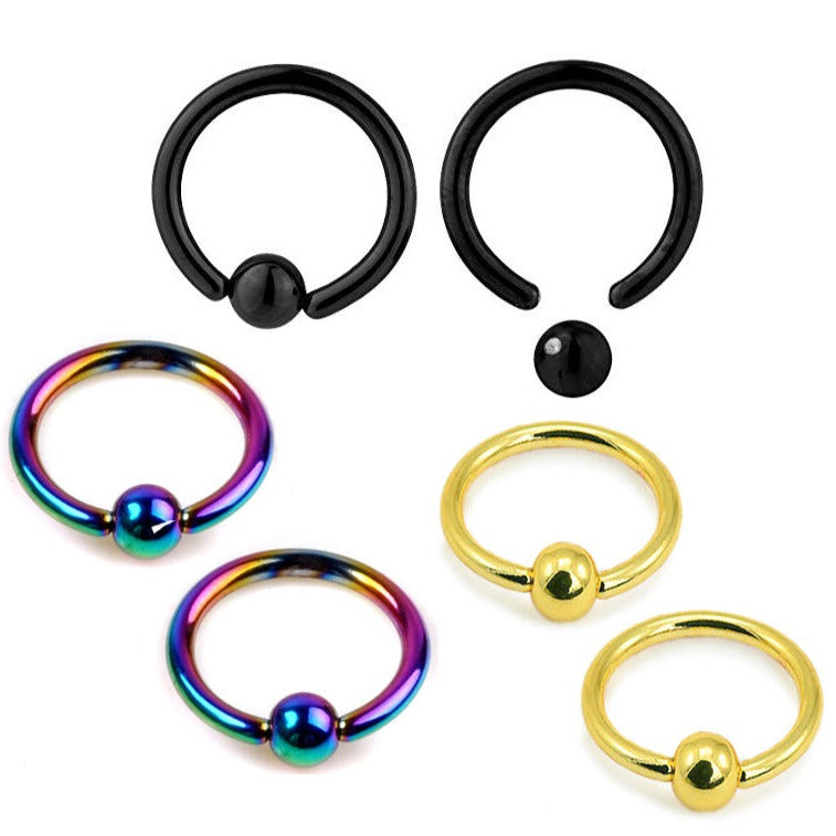 16G Ion Plated Captive Ring