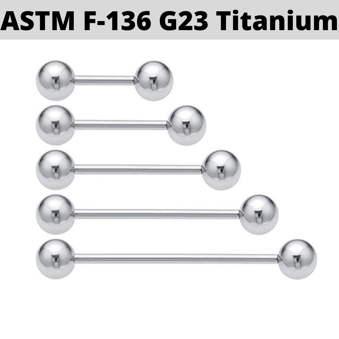 G23 14G Titanium Barbell