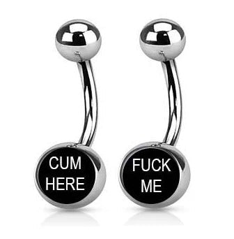 Bad Words Logo Belly Ring