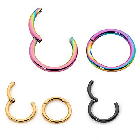 Wholesale Body Jewelry Titanium Segment Hinged Clicker