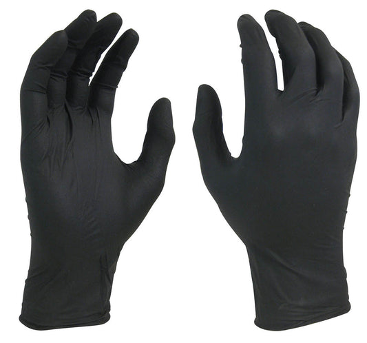 Medical Black Nitrile Gloves (100pc/Box)