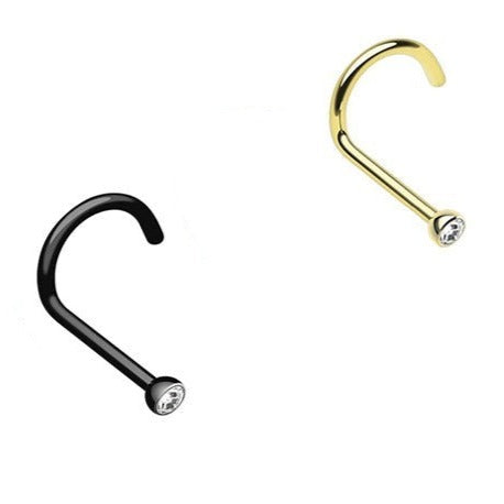 Ion Plated CZ Nose Screw