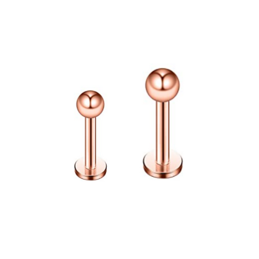 Rose Gold Ion Plated Ball Labret