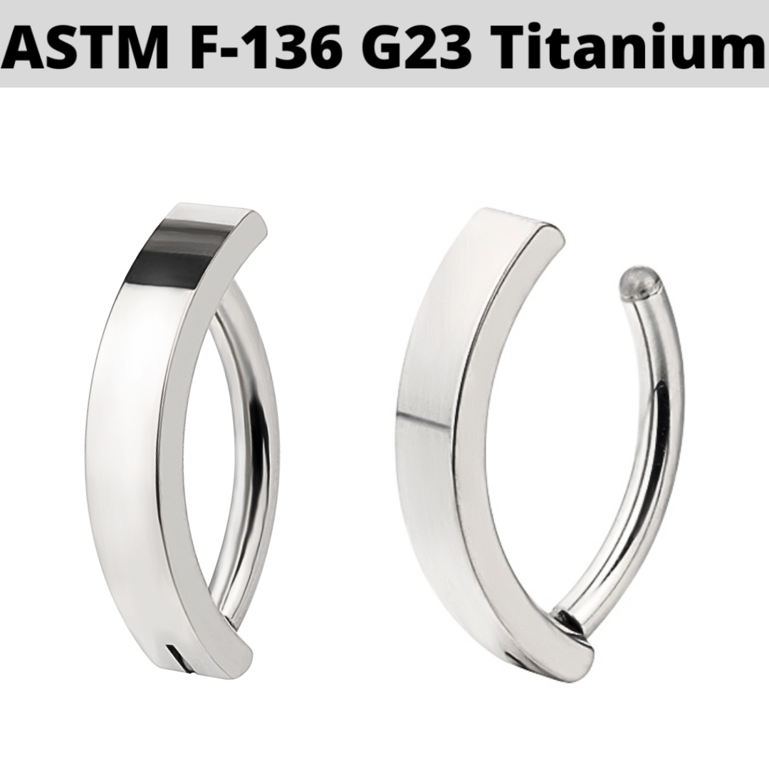 G23 Titanium Hinged Belly Clicker Hoop