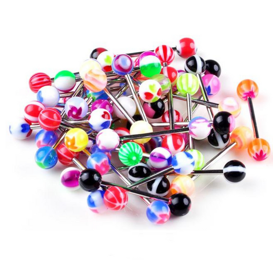 Assorted Styles Acrylic Tongue Ring