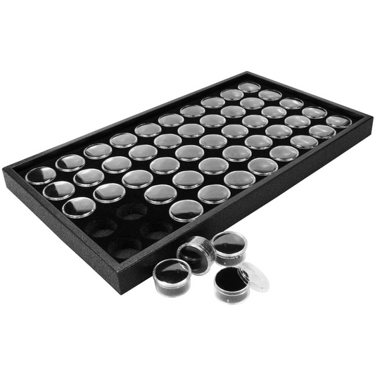 Black Display Tray & Gem Jar Set [S/M/L]