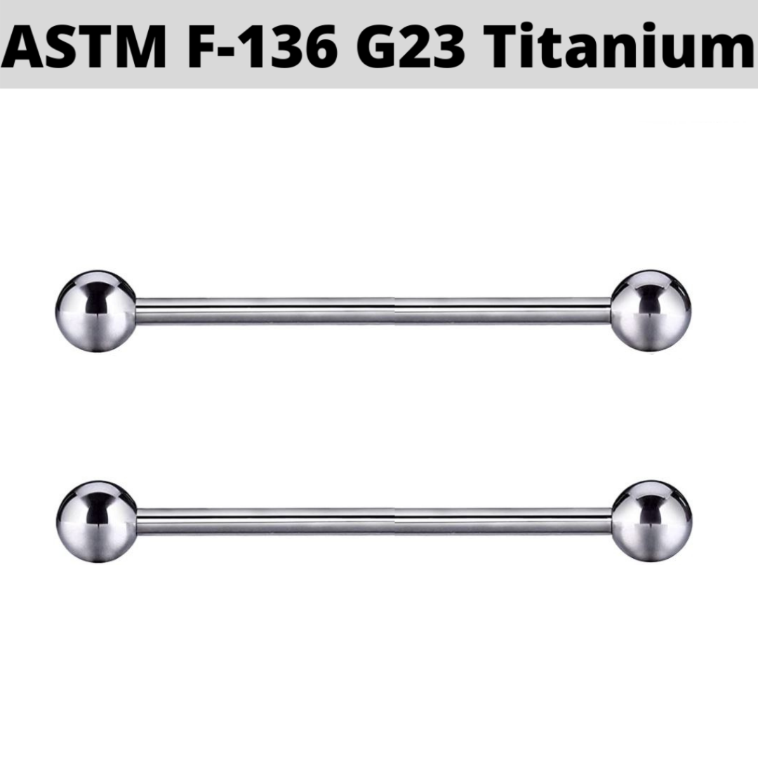 G23 Titanium Ball Industrial Barbell
