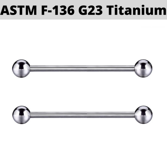 G23 Titanium Ball Industrial Barbell