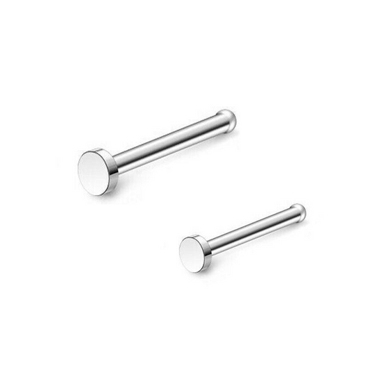 Flat Disc Top Steel Nose Stud