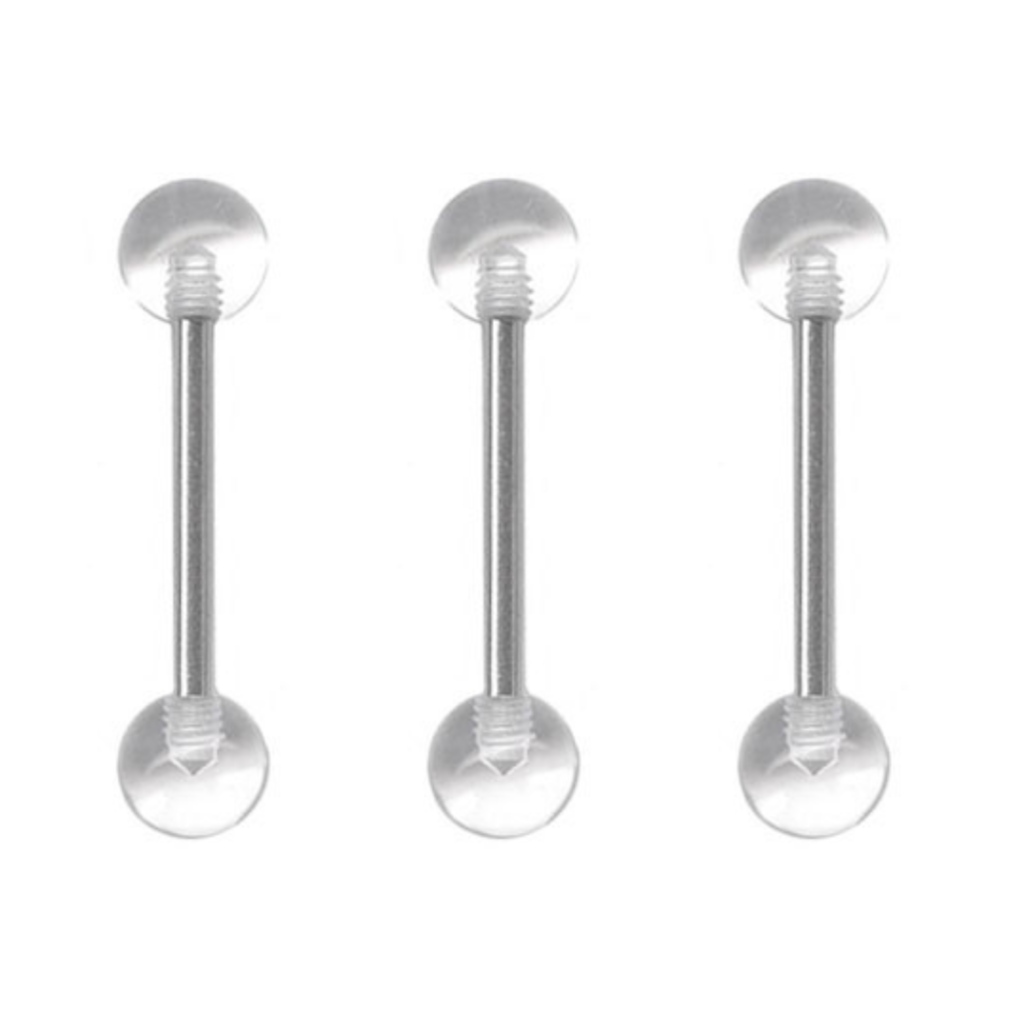 Clear Acrylic Tongue Ring APM