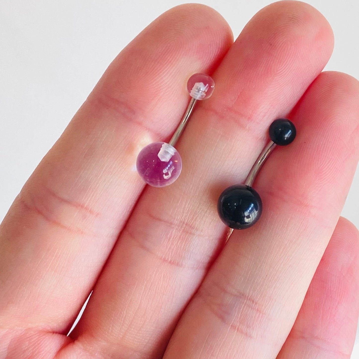 Clear Acrylic Belly Ring
