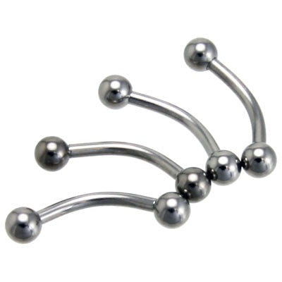 G23 Titanium 4mm Ball Curved Barbell